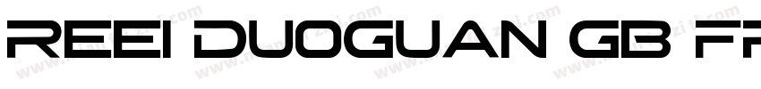 REEI Duoguan GB free Flash字体转换